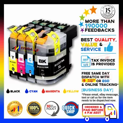 5x NoN-OEM Ink LC-237 XL LC-235 XL With Chip For Brother MFC-J4620DW DCP-J4120DW • $17.35
