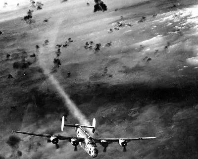 Consolidated B-24 Liberator Bomber Flying Through Flak 8x10 WWII WW2 Photo 790a • $7.43
