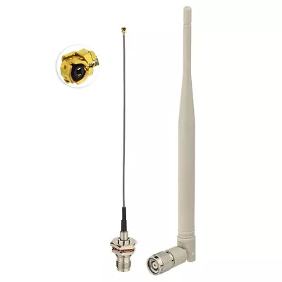 WiFi 2.4Ghz 5dBi RP-TNC Omni Antenna15cm IPX IPEX U.FL To RP-TNC  Cable • $5.99