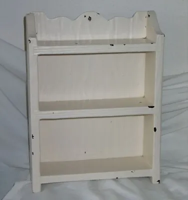 Vintage Handmade Wood Shelf Freestanding Shabby Chic / Naive /  Cottagecore • $39