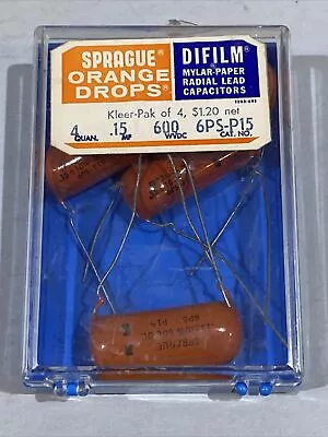 Lot Of 4 NOS NIB Vintage Sprague Orange Drop .15uf 600v 220P Guitar Capacitors • $43.48