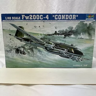 Trumpeter 02814 1/48 Fw200C-4 Condor German Model Airplane Kit World War II • $78.99