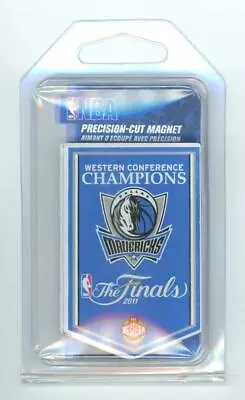 NBA 2011 Dallas Mavericks Western Conference Champions Precision Cut Magnet • $10