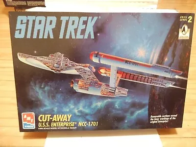 1995 Amt Ertl Star Trek Cut Away Uss Enterprise Ncc~1701 Model Kit~#8790 • $70