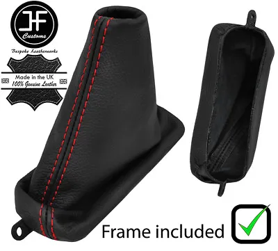 Red Stitch Leather Handbrake Gaiter+plastic Frame Fits Mazda Rx7 Fd3s 92-02 • $387.40