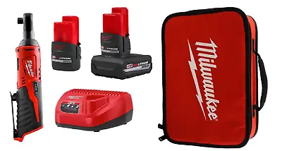 Brand New Milwaukee 2457-20 3/8  Ratchet Tool & (1)-2.5 & (1) 5AH CHG &Tool Bag • $239.99