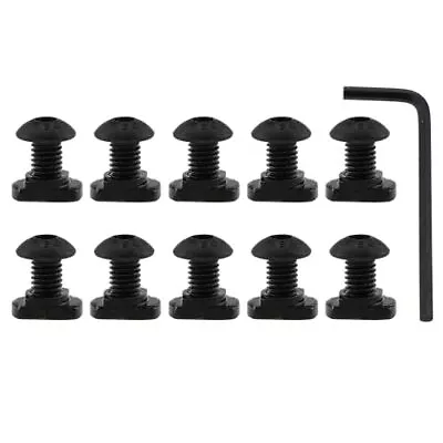 10PCS T Nut Black M5 Metric Cam Screw Replacement Kit 10PCS Screws 10PCS M5 N... • $17.62