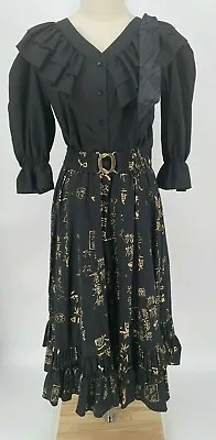 Great American Square Dance Company Skirt Malco Modes Blouse W/Belt & Tie Small • $45