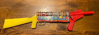 Vintage G-Man Tin Toy Tommy Gun Antique • $49.99