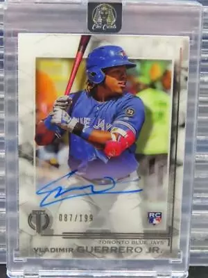 2019 Topps Tribute Vladimir Guerrero Jr Rookie Auto RC #087/199 Blue Jays • $46