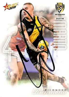 $99.99 • Buy ✺Signed✺ 2019 RICHMOND TIGERS AFL Premiers Card DUSTIN MARTIN