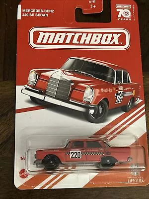 Matchbox Red Edition Mercedes-Benz 220 SE Sedan 70 Years Buy It Now BONUS! • $7.99