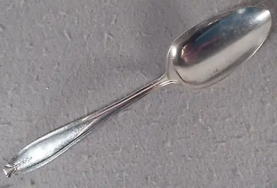 Antique R Wallace 1835 Silver Plated Solid Serving Spoon Hostess Pattern 8  1920 • $9.99
