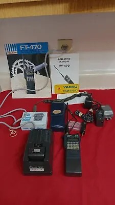 Yaesu FT-470 Dual Band VHF/UHF Handie Transciever (Read) • $400