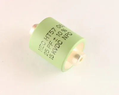 25pF 15000V Ceramic Transmitting Doorknob Capacitor 15KV DC 15000 Volts HT57 • $79.99