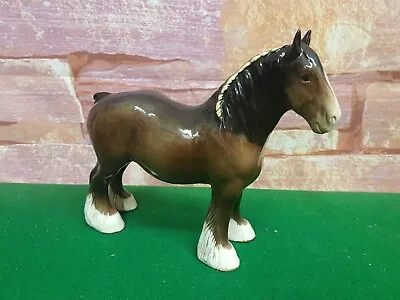 Beswick Shire Horse. Gloss Brown. Beautiful Horse • £24.95