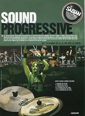 2005 Print Ad Of Sabian Signature Drum Cymbals W Mike Portnoy Of Dream Theater • $9.99