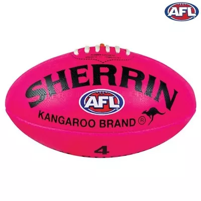 Sherrin KB Kangaroo Brand Synthetic All Weather All Surface Football Pink • $39.90