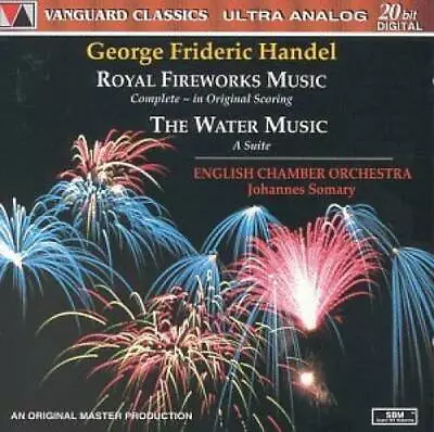 Water Music  Royal Fireworks Music - Audio CD By Handel - VERY GOOD • $7.98