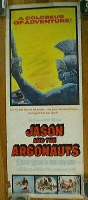 Vintage 1963 Jason And The Argonauts Insert 14 X 36 Ex+ Ray Harryhausen Myth • £192.76