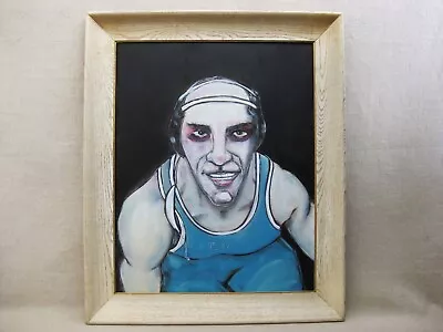 Male Portrait Painting Of Wrestler • $275
