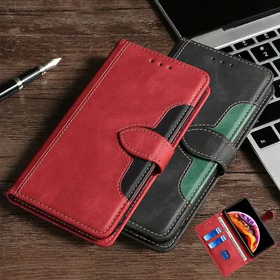 $16.49 • Buy Genuine Leather Case Cover For Samsung Galaxy S22 Plus Edge S20 Ultra Shockproof