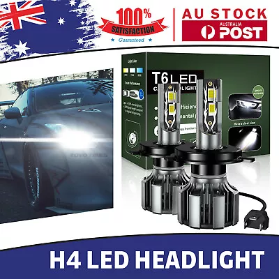 H4 9003LED Headlight6000K Kit For Toyota Hilux KUN26 Ute 3.0 D-4D 4WD 2006-2015 • $44.64