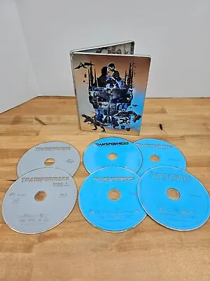 Transformers 1-5 5 Movie Collection Limited Steelbook Edition Blu Ray  • $35.99