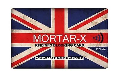 MORTAR-X RFID NFC Blocking Card - Contactless Cards Wallet & Purse ID Protector  • £6.99