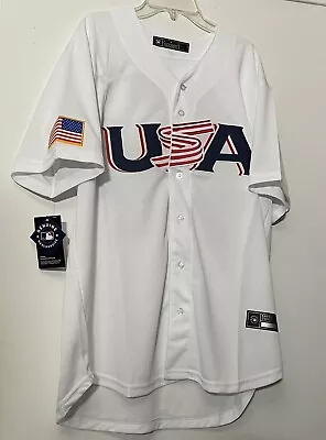 Mike Trout USA Jersey White WBC Baseball Jersey • $55