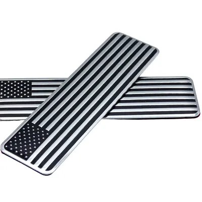 2Pcs Car Truck 3D Metal USA Flag Sticker American Decal Body Emblem Accessories • $9.51