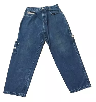 Vintage Boxx Jeans Adult 32 X 32 Blue Skater Baggy Fit Urban Wear Denim • $49.99