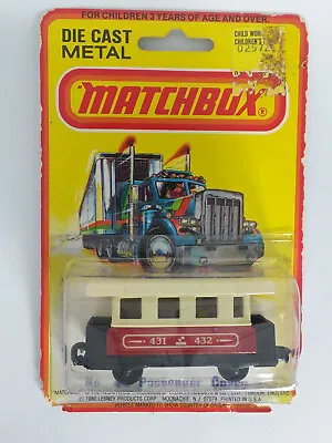 Moc Sealed Vintage 1980 Lesney Matchbox #44 Passenger Coach Die-cast Car • $9.99