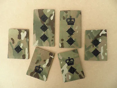 Army / Royal Marines  MTP Rank Ep. Slides [pairs] Officer Ranks New & Unissued. • £6.35