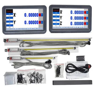 2/3 Axis Digital Readout Touch Screen DRO Display Linear Glass Scale 100-2000MM • $167.03