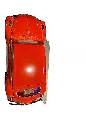 Vintage 1973 VW Volkswagen Beetle Bug Red Jim Beam Whiskey Decanter Empty • $45