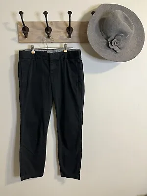 J Crew Scout Chino Cropped Pants Charcoal Slate Gray Sz 4 Excellent Capri Ankle • $24.99