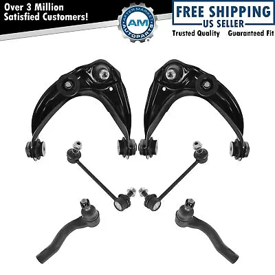 6 Piece Steering & Suspension Kit Control Arms Tie Rods Sway Bar End Links New • $113.34