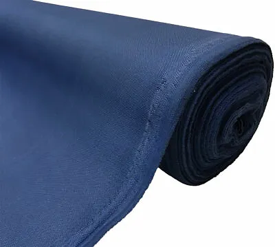 Blue Heavy Duty Thick Waterproof Canvas Fabric 600D Outdoor Cover Sold By Metre • £9