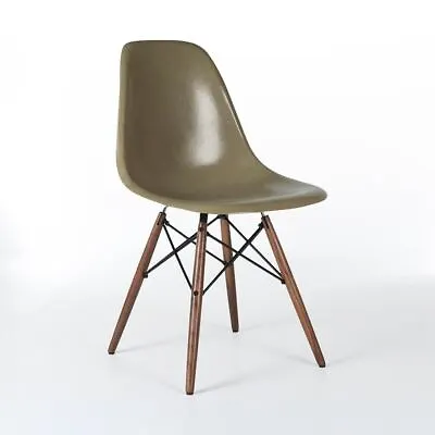 Herman Miller Eames ChairRaw Umber Vintage Original DSW Dining Side Shell • £475