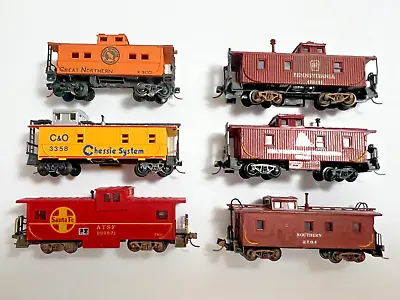 Lot Of 6 N(1/160th) Scale - Caboose’s - Various Road Names & Numbers • $45