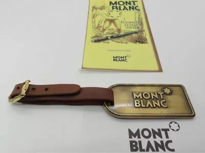 Montblanc Keychain Charm Leather Brown Accessories With Box And Dustbag • $158.88