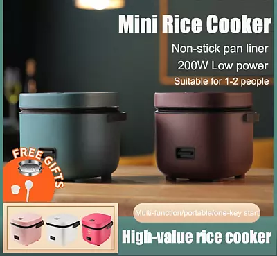 1.2L Mini Electric Rice Cooker Cooking Pot W Steamer 4 Uni Student 1 - 2 People  • $40.95