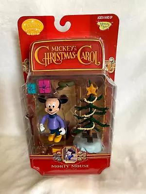 New 2003 Memory Lane Disney Holiday Mickey's Christmas Carol Morty Mouse TinyTim • $44.99