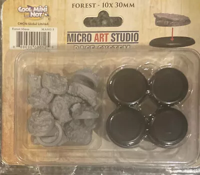 Lot Of 1 Micro Art Studio Bases: Forest 10x30mm Unpainted D&D CMON • $9