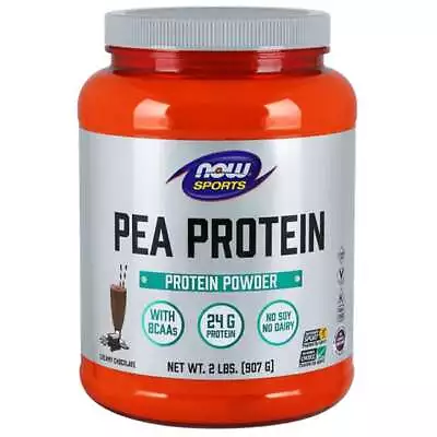 NOW Foods Pea Protein - Creamy Chocolate 2 Lbs Pwdr • $36.29