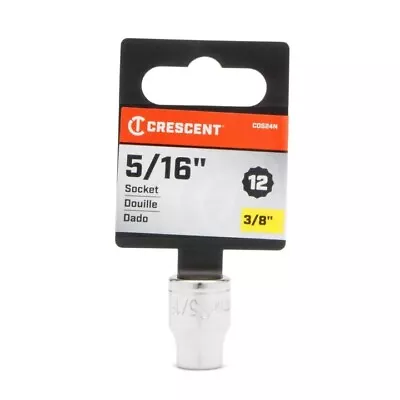 Crescent CDS24N 5/16  - 3/8  Drive 12 Point Shallow Socket Standard SAE 12pt • $7.92