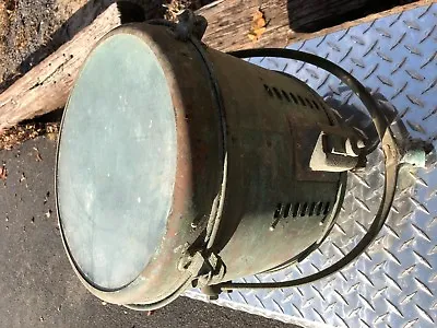 Old Carlisle Finch Cincinnati Ohio Solid Brass 12  Search Light Boat Navy  • $799