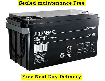 Ultramax (Yuasa Yucel Equiv) Y65-12 Yuasa Battery  Lead Acid 12V 65Ah  Yucel • £129.99