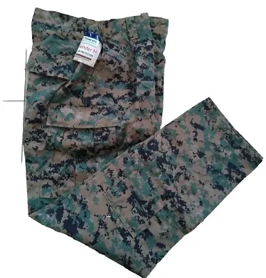 New USMC Woodland MARPAT FROG Combat Ensemble Pants Trouser Size Large Long NWT • $175